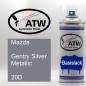 Preview: Mazda, Gentry Silver Metallic, 20D: 400ml Sprühdose, von ATW Autoteile West.